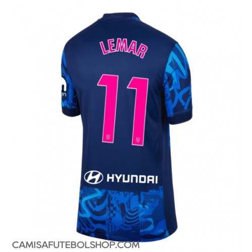 Camisa de time de futebol Atletico Madrid Thomas Lemar #11 Replicas 3º Equipamento Feminina 2024-25 Manga Curta